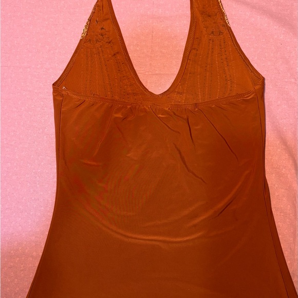 Embellished Rust Tank Top - Picture 2 of 2